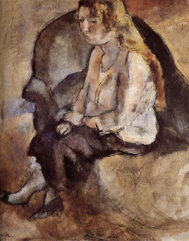 Jules Pascin Malucy Have golden haid oil painting image